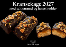 Kransekage med saltkaramel og hasselnødder   