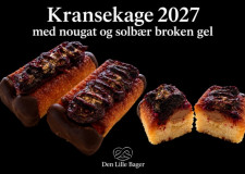 Kransekage med nougat og solbær brokel gel 