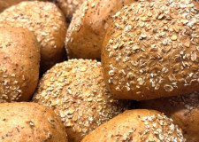 Grød stykke med chiafrø og havregryn