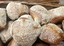 5 stk. Surdejsstykker m/sesam, lun selv - pakket i pose 